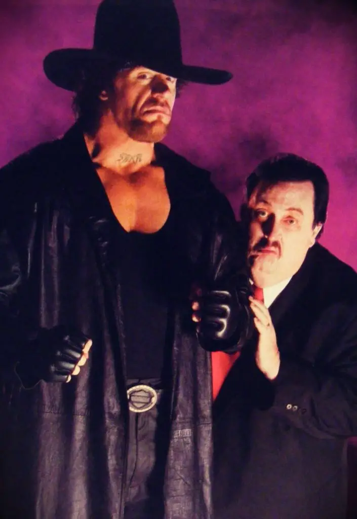 Paul Bearer with the undertaker